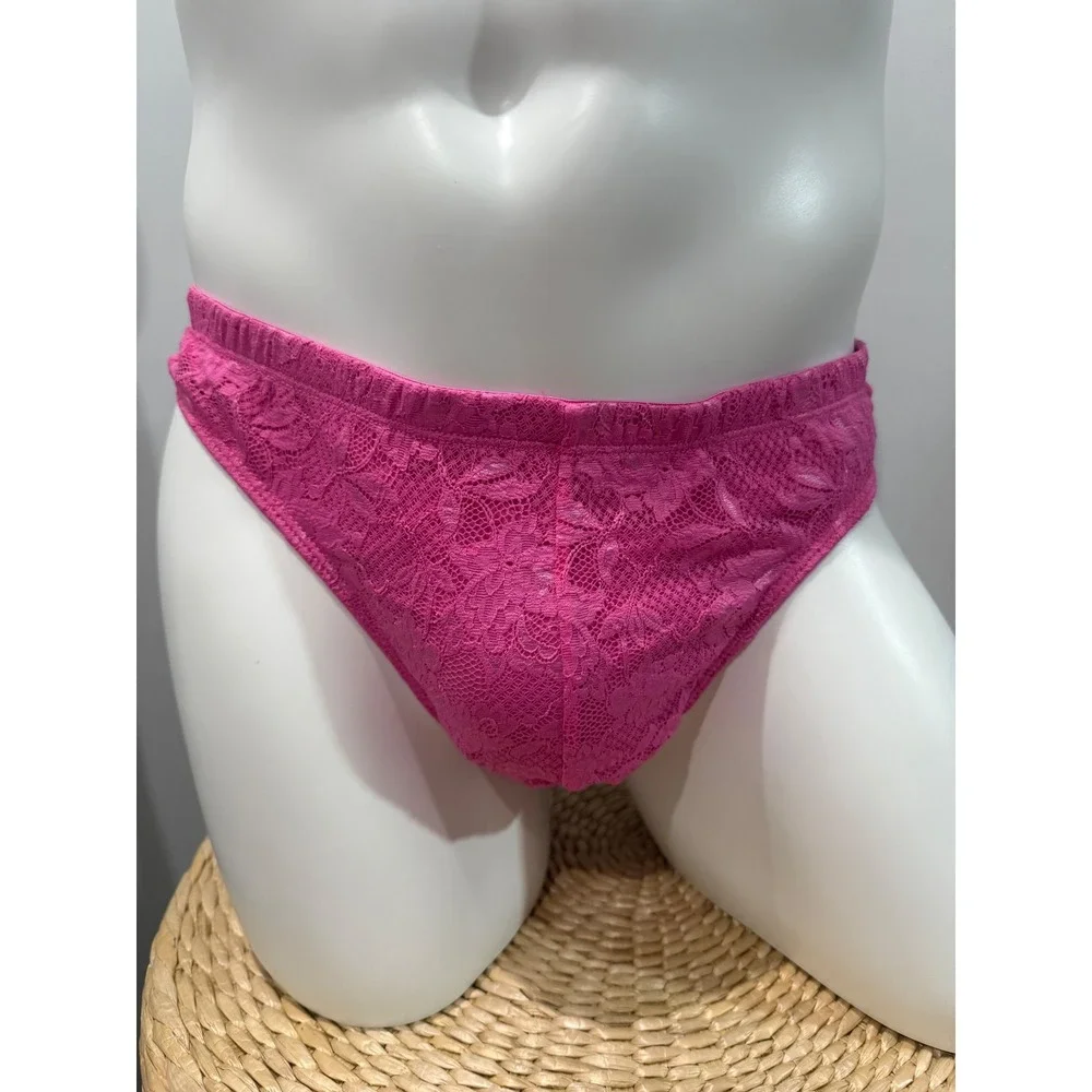 Cosabella Never Say Never Men's Classic G-String Rani Pink XL NWT